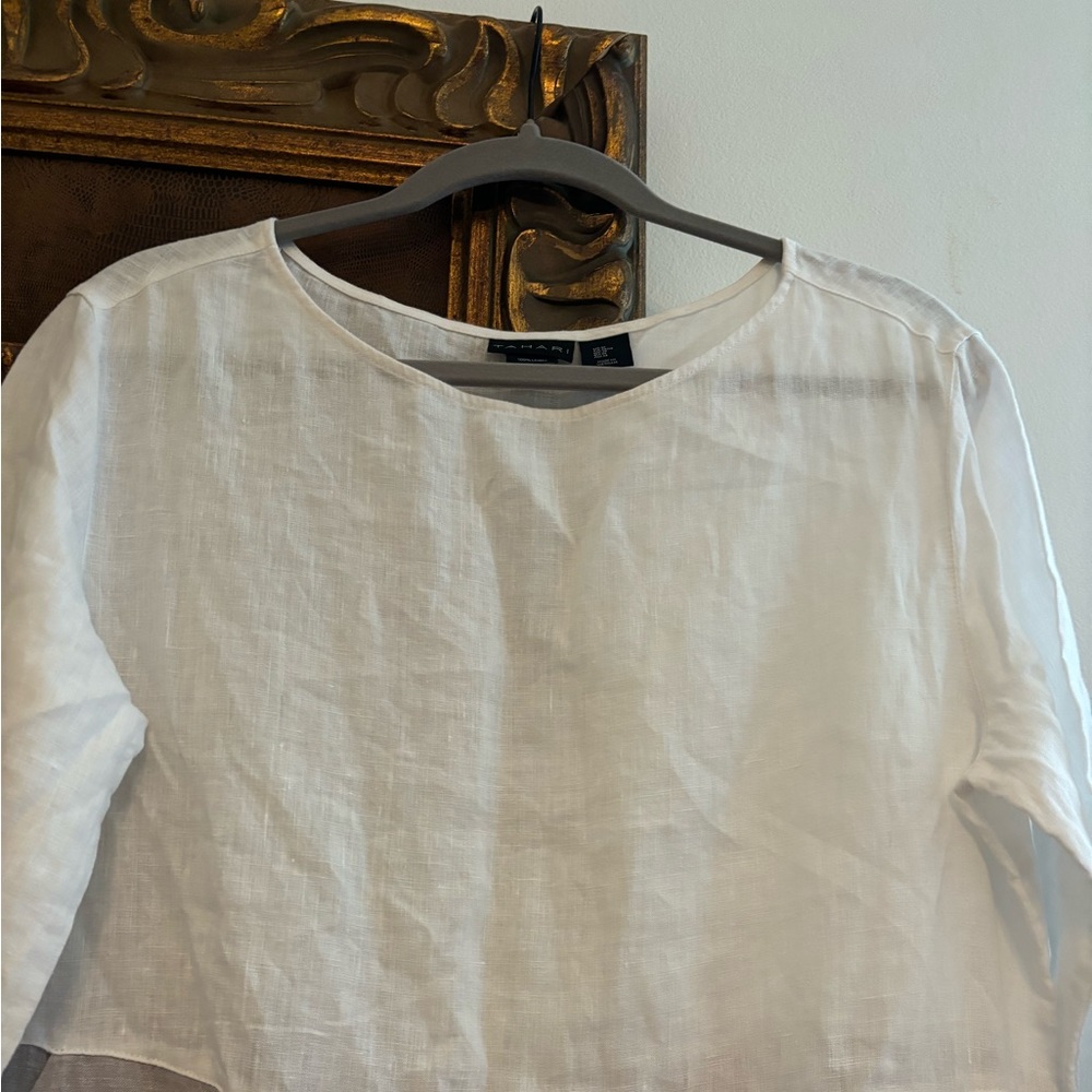 Tahari women’s linen dress